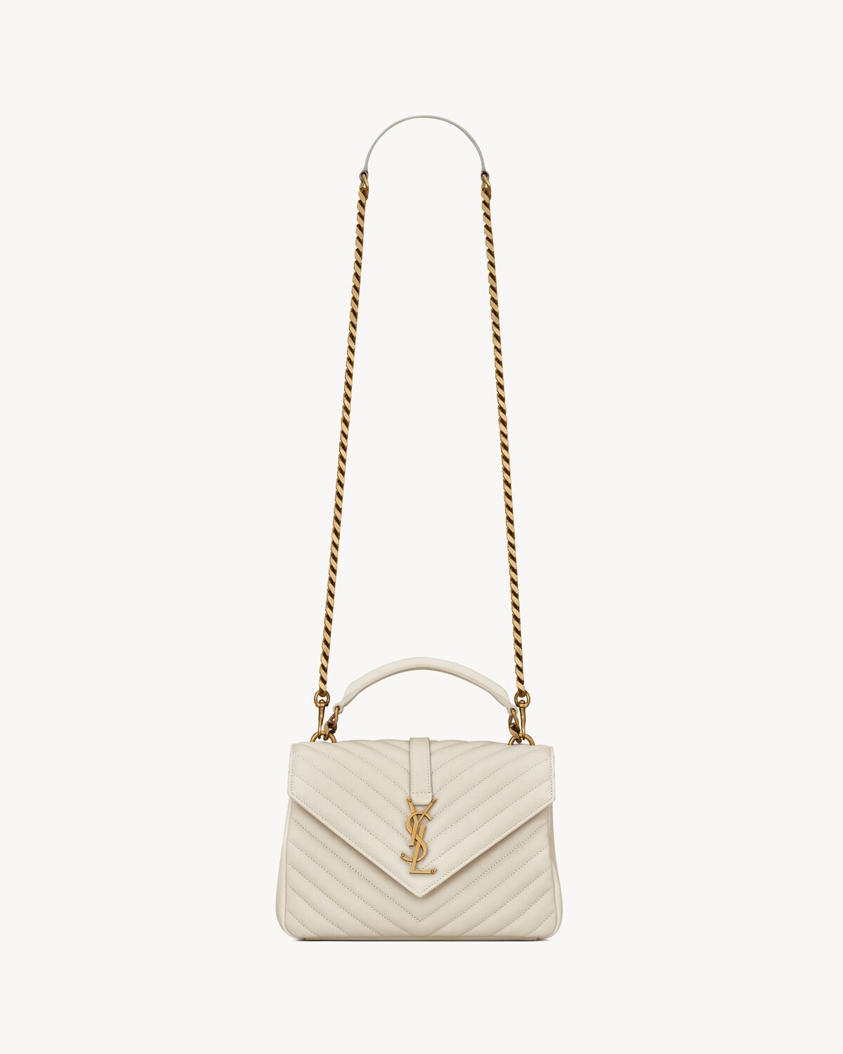 YSL College Medium in Quilted Leather - Image 1